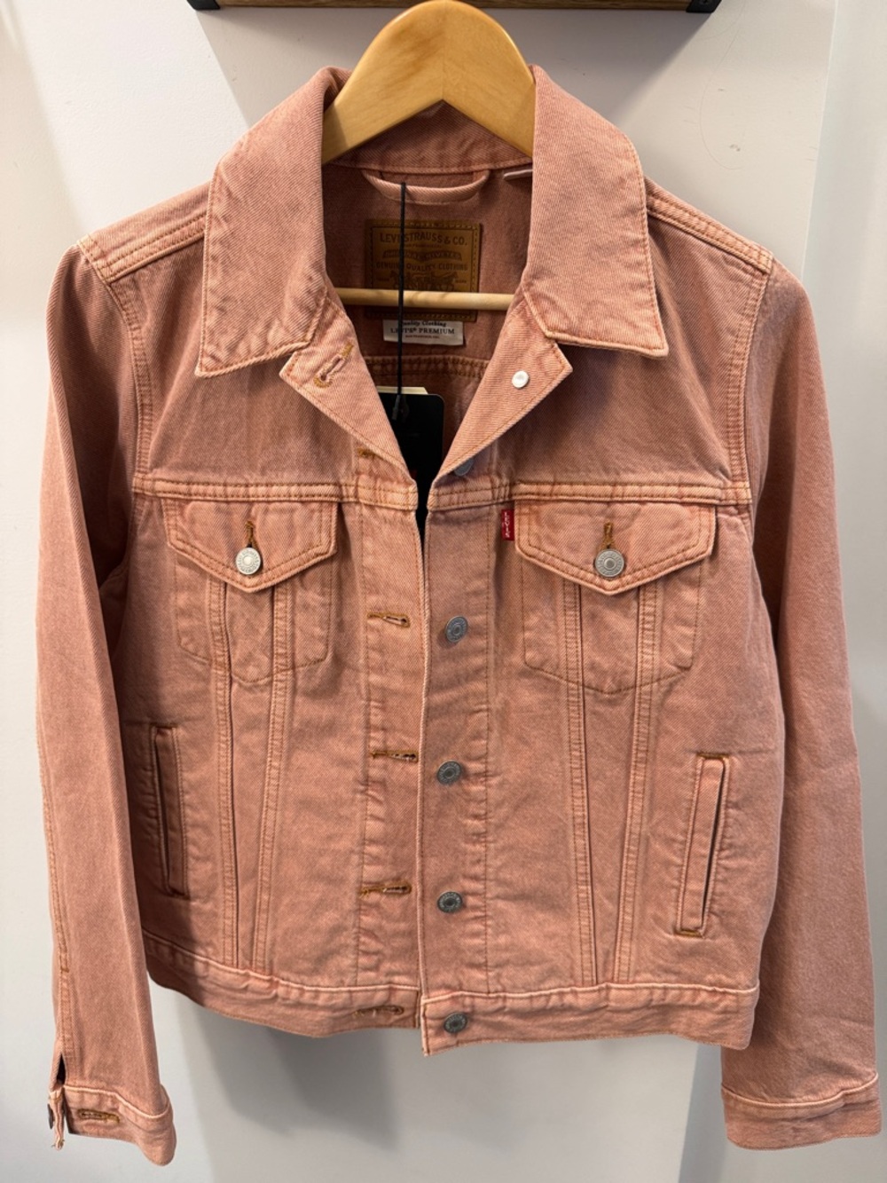 Levi's Dusty Rose Denim Trucker Jacket